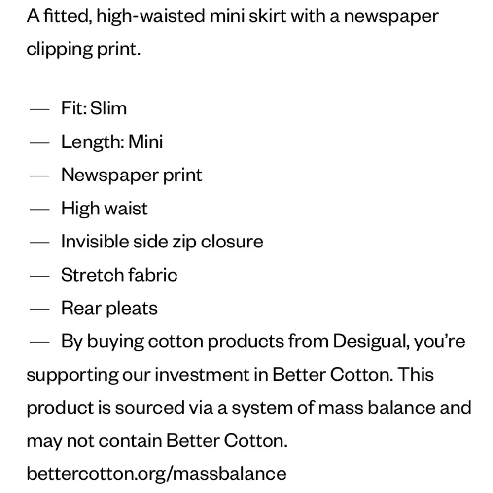 Desigual Slim Newspaper Mini Skirt - Picture 15 of 16